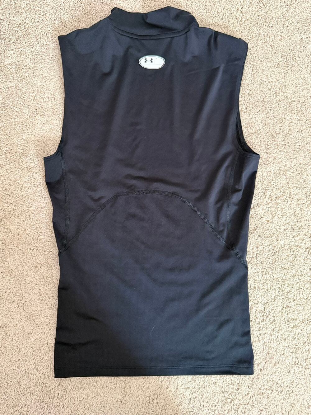 Under Armour HeatGear® Compression Sleeveless Mock Men's Size Medium Black